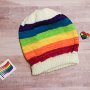 Jimmy Beans Wool Pride kits Rainbows Reign Hat